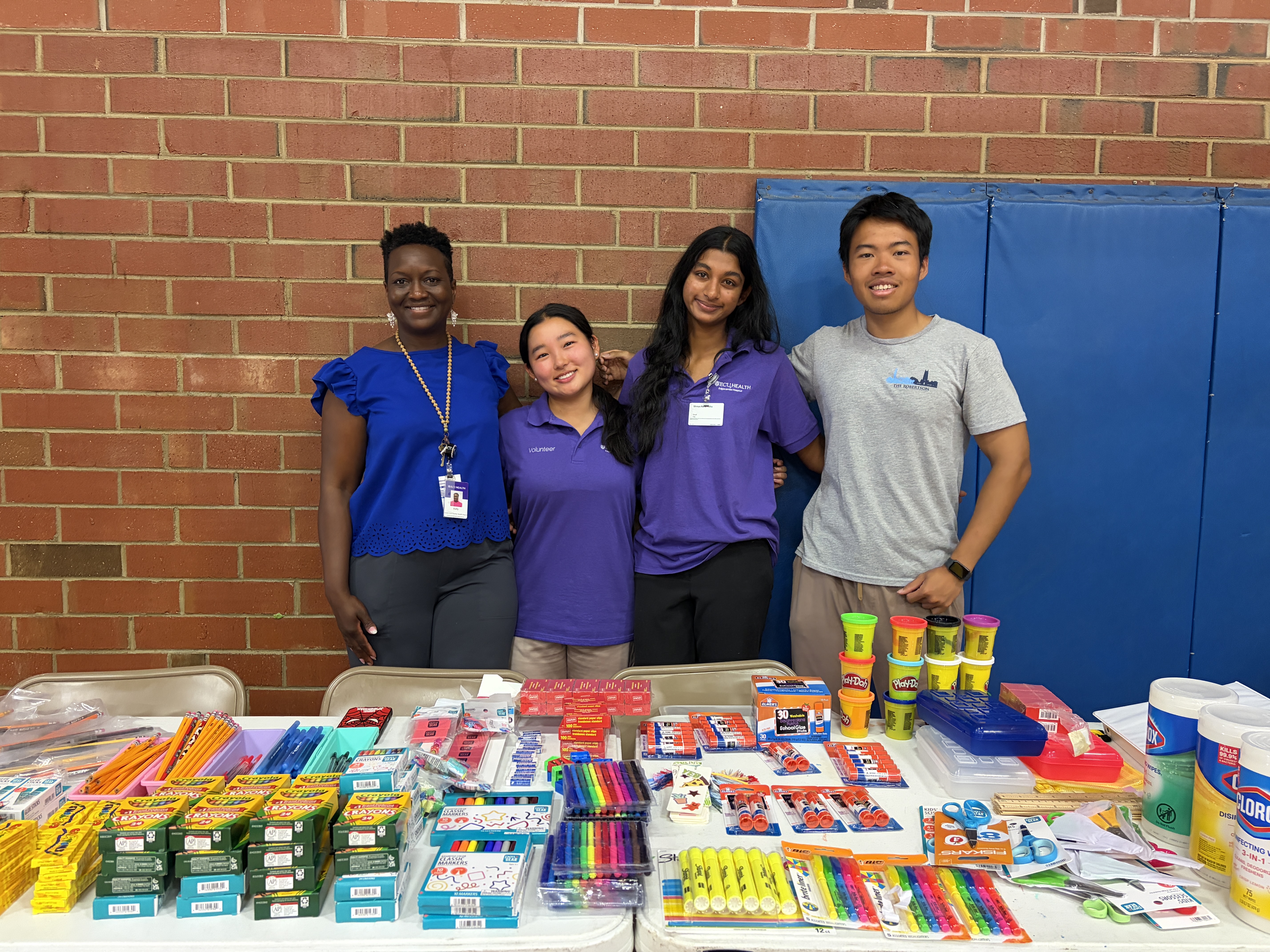 organizing a school supply drive